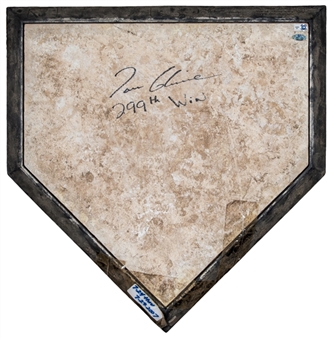 2007 Tom Glavine Game Used and Signed New York Mets Home Plate Used Between 07/24/07 - 07/29/07 (MLB Authenticated & Mets-Steiner LOA)